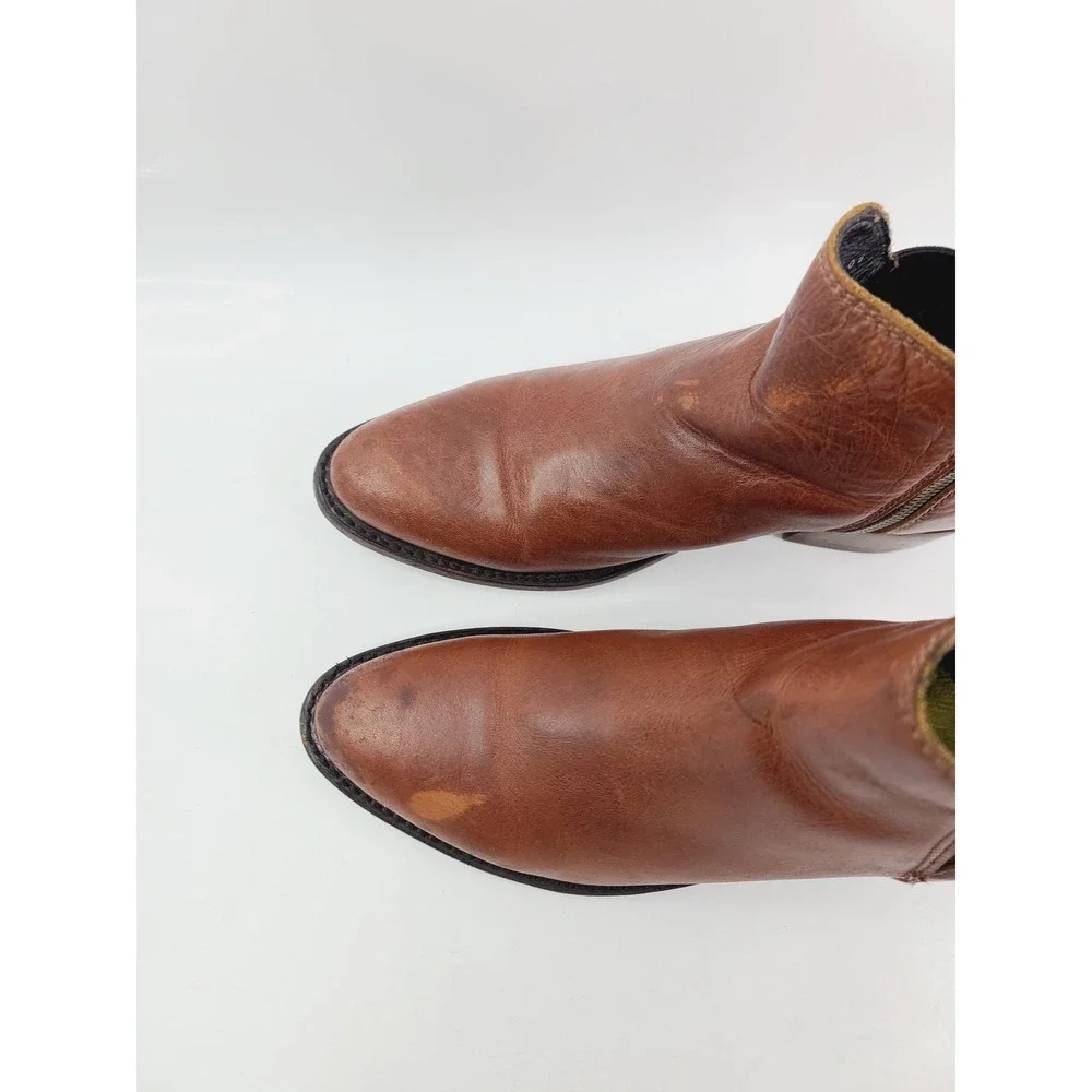 Liberty Black, Leather Ankle Boots, Booties‎ Women's, Size 9, Brown Color. A. H